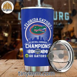 Florida Gators Sec Softball Tournament 2024 Champions 20OZ Tumbler 2 ohdEa