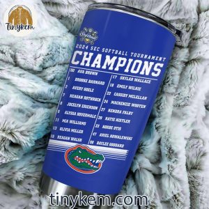 Florida Gators Sec Softball Tournament 2024 Champions 20OZ Tumbler 3 RMg0G