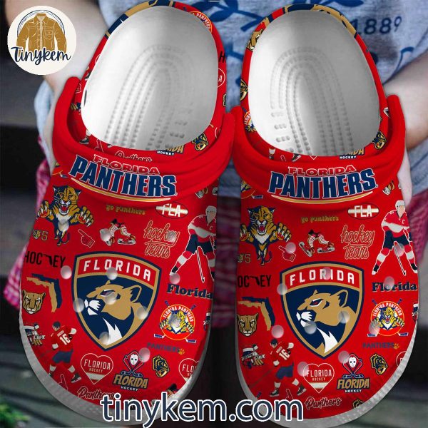 Florida Panthers Team Logo Crocs – Comfortable Sports Clogs
