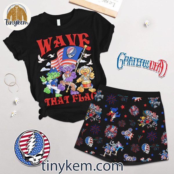 Grateful Dead 4th July Tshirt and Shorts Set