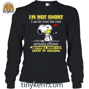 Im Not Short I Am Fun Sized2C Bite Sized Vertically Efficient Snoopy Shirt 4 BRIuO