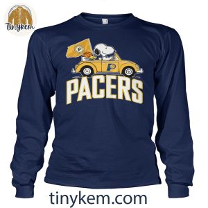 Indiana Pacers and Snoopy Driving Car Shirt 4 7OrR4
