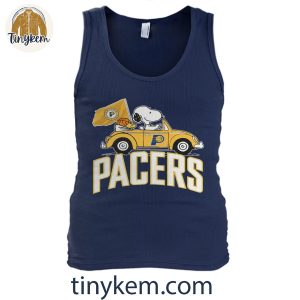 Indiana Pacers and Snoopy Driving Car Shirt 5 LWM4X