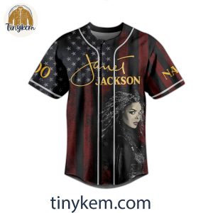 Janet Jackson Themed Baseball Jersey I Am A Part Of The Rhythm Nation 2 OqW6H