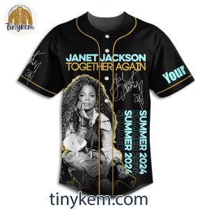 Janet Jackson Together Again Summer 2024 Tour Custom Baseball Jersey