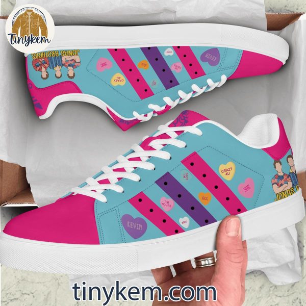 Jonas Brothers Customized Leather Skate Shoes – Gift for her