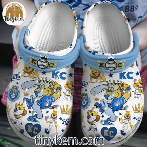 Kansas City Royals Themed Casual Crocs – Comfort Slip-On Clogs