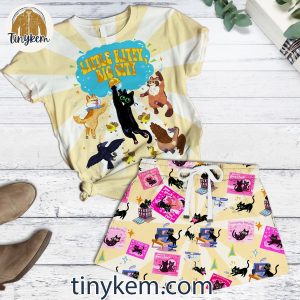 Little Kitty Big City TShirt And Shorts Set