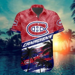 Montreal Canadiens Summer Design Button Shirt2B2 598nM