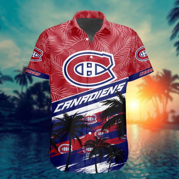 Montreal Canadiens Summer Design Button Shirt