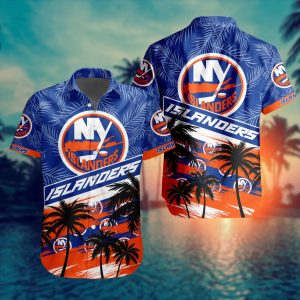 New York Islanders Summer Design Button Shirt