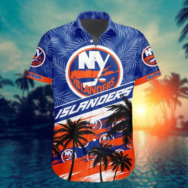 New York Islanders Summer Design Button Shirt