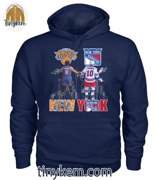 New York Knicks Brunson x NY Rangers Panarin T-Shirt