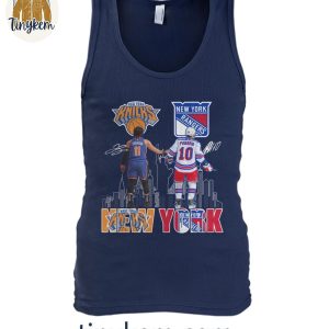 New York Knicks Brunson x NY Rangers Panarin T Shirt 5 2HevT