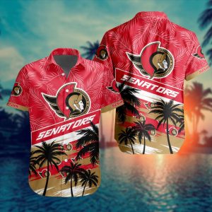 Ottawa Senators Summer Design Button Shirt