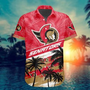 Ottawa Senators Summer Design Button Shirt2B2 T84Zy
