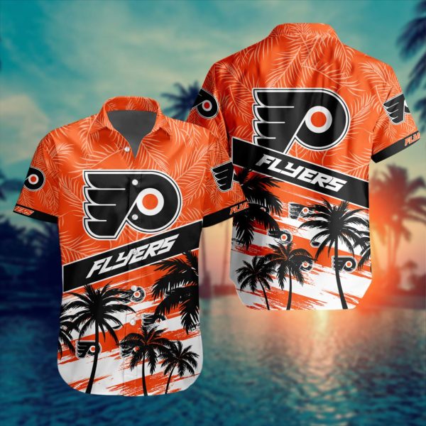 Philadelphia Flyers Summer Design Button Shirt