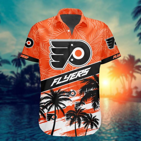 Philadelphia Flyers Summer Design Button Shirt