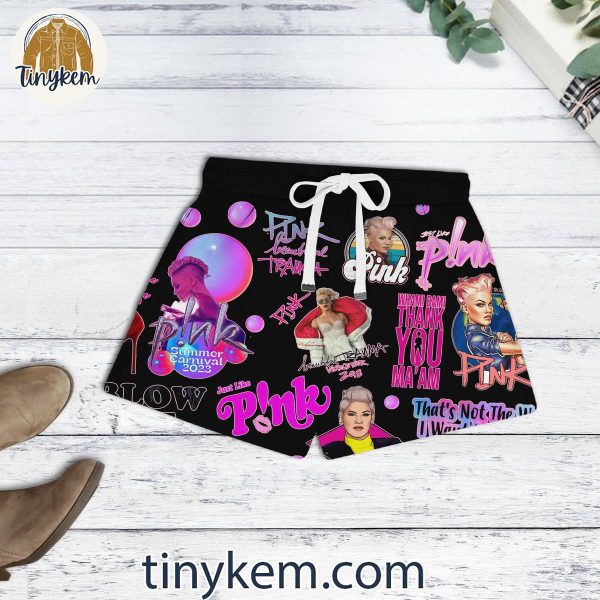 P!nk Tour 2024 Carnival Tshirt and Short Set