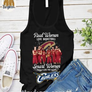 Real Women Love Basketball Smart Women Love The Cleveland Cavaliers T Shirt 4 BIns7