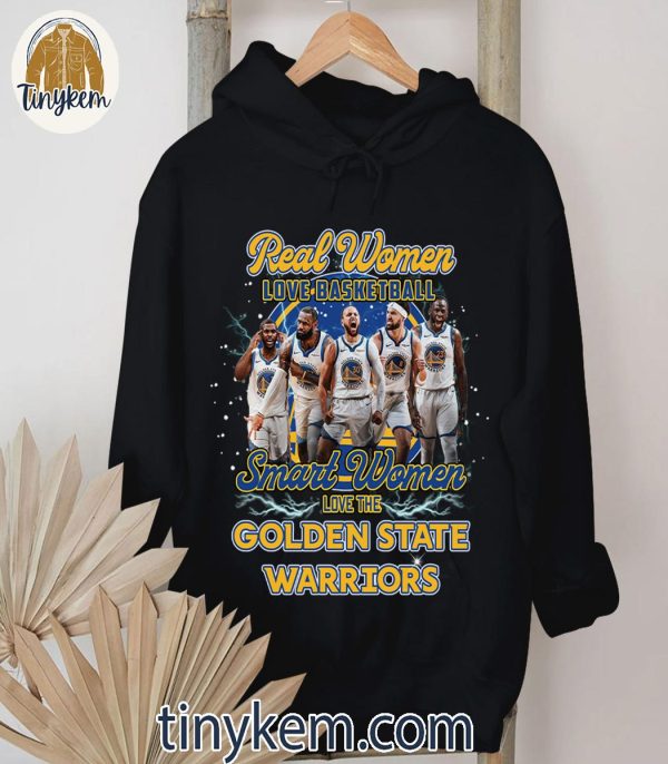 Real Women Love Basketball Smart Women Love The Golden State Warriors T-Shirt