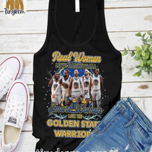 Real Women Love Basketball Smart Women Love The Golden State Warriors T Shirt 4 zoVCl