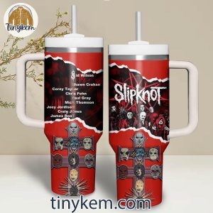Slipknot 40OZ Tumbler With Handle and Straw
