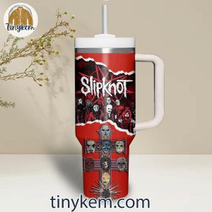 Slipknot 40OZ Tumbler With Handle and Straw