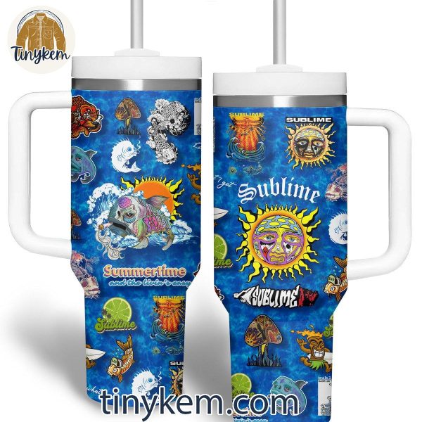 Sublime Summertime And The Livin’s Easy 40OZ Tumbler