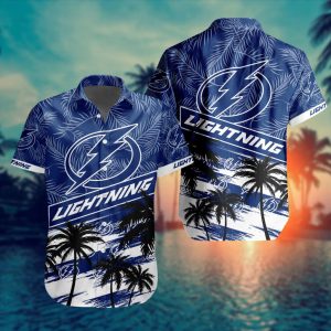 Tampa Bay Lightning Summer Design Button Shirt