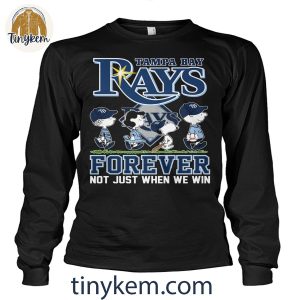 Tampa Bay Rays And Peanuts Shirt Forever Not Just When We Win 4 yIzZF