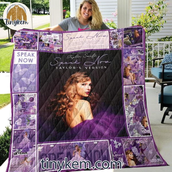 Taylor Swift Speak Now Quilt Blanket