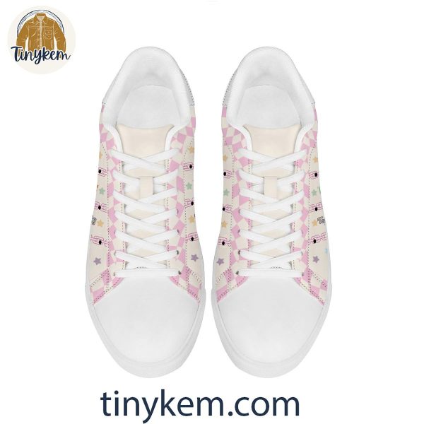Taylor Swift The Eras Themed Customized Leather Skate Shoes