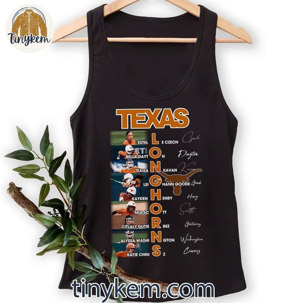 Texas Longhorns Women’s Softball Player Roster T-Shir