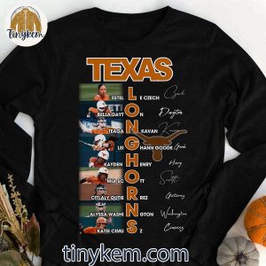 Texas Longhorns WomenC3A2E282ACE284A2s Softball Player Roster T Shir 3 MrjQ5