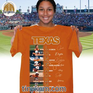 Texas Longhorns WomenC3A2E282ACE284A2s Softball Player Roster T Shir 5 tc2S3