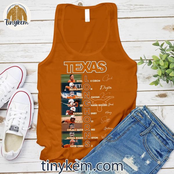 Texas Longhorns Women’s Softball Player Roster T-Shir