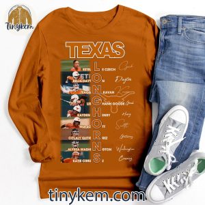 Texas Longhorns WomenC3A2E282ACE284A2s Softball Player Roster T Shir 7 QItzd