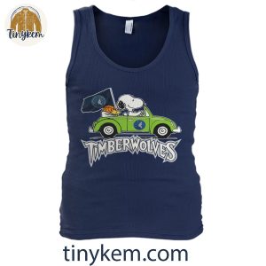 Timberwolves and Snoopy Driving Car Shirt 5 o3Nnn