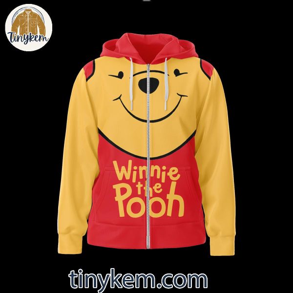 Winne The Pooh I’m Hunny Pooh Bear Zipper Hoodie