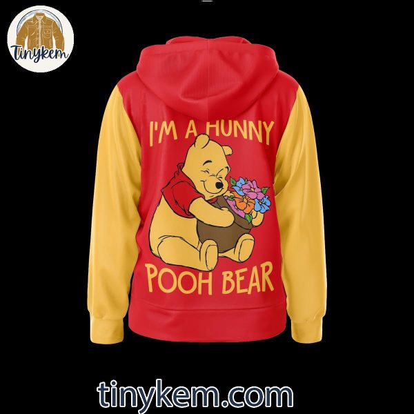 Winne The Pooh I’m Hunny Pooh Bear Zipper Hoodie