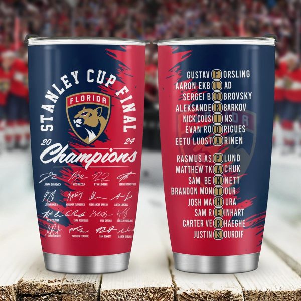 Florida Panthers 2024 Stanley Cup Champions 20oz Tumbler