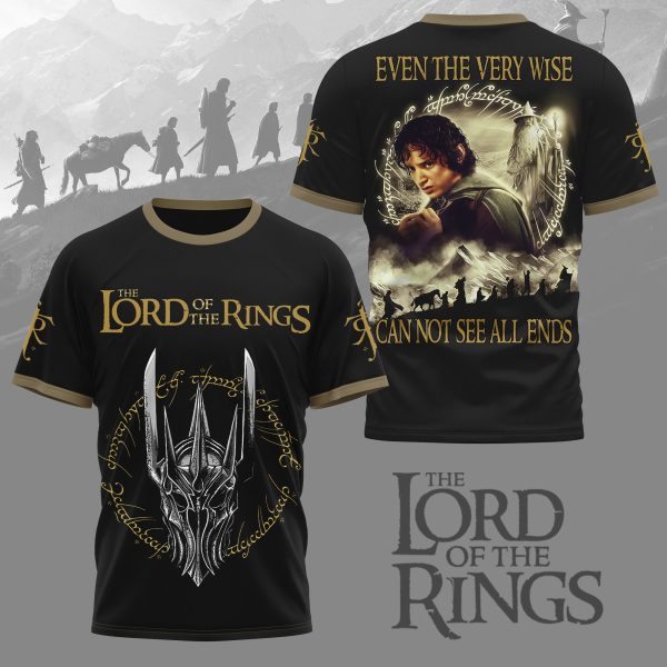 The Lord of The Rings Tshirt: Even The Very Wise Can Not See All Ends