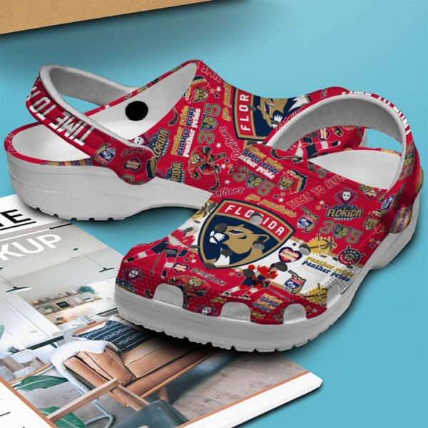 Florida Panthers 2024 Stanley Cup Champions Crocs Clogs