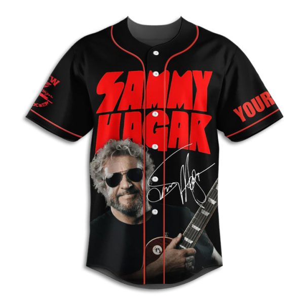 Sammy Hagar World Tour Customized Baseball Jersey