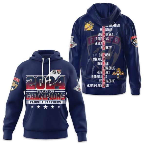 Florida Panthers 2024 Stanley Cup Champions Unisex Tshirt, Sweatshirt, Hoodie