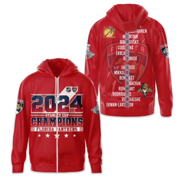 Florida Panthers 2024 Stanley Cup Champions Unisex Tshirt, Sweatshirt, Hoodie