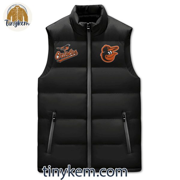 Baltimore Orioles Puffer Sleeveless Jacket: Orioles Nation