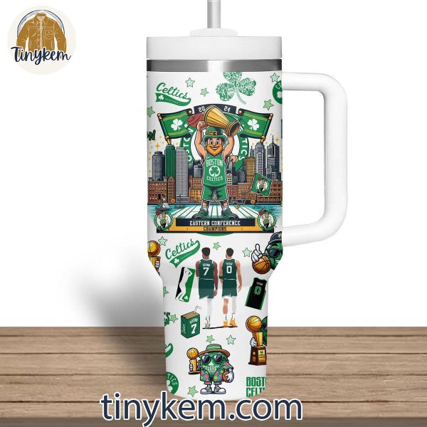 Boston Celtics 2024 Eastern Conference Champions 40oz Tumbler with Handle