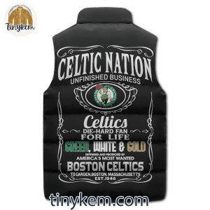 Boston Celtics Puffer Sleeveless Jacket Celtic Nation 3 BQKNz